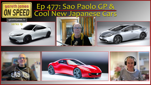 Zog, Gareth, Sarah and some cool Japanese cars
