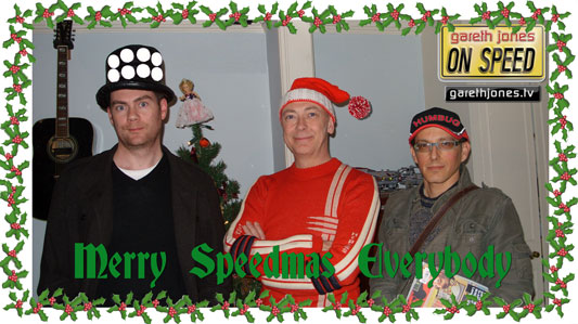 Richard, Gareth & Zog in Festive Mood.