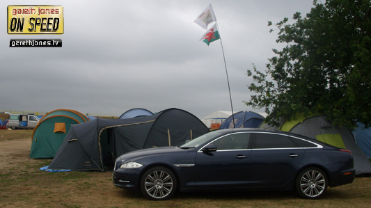 Jaguar XJL at basecamp