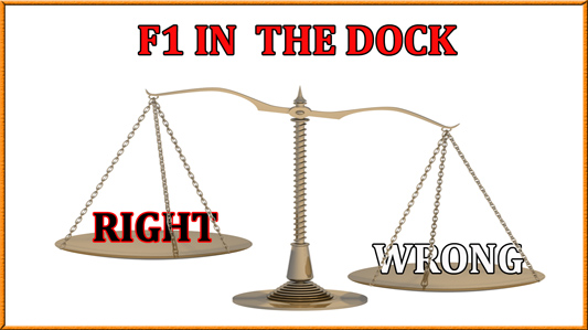 F1 in the dock