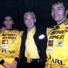 Gareth and Eddie Jordan & 2 of his drivers