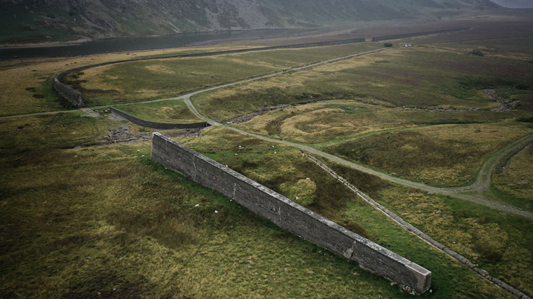 The dam at Llyn Eigiau